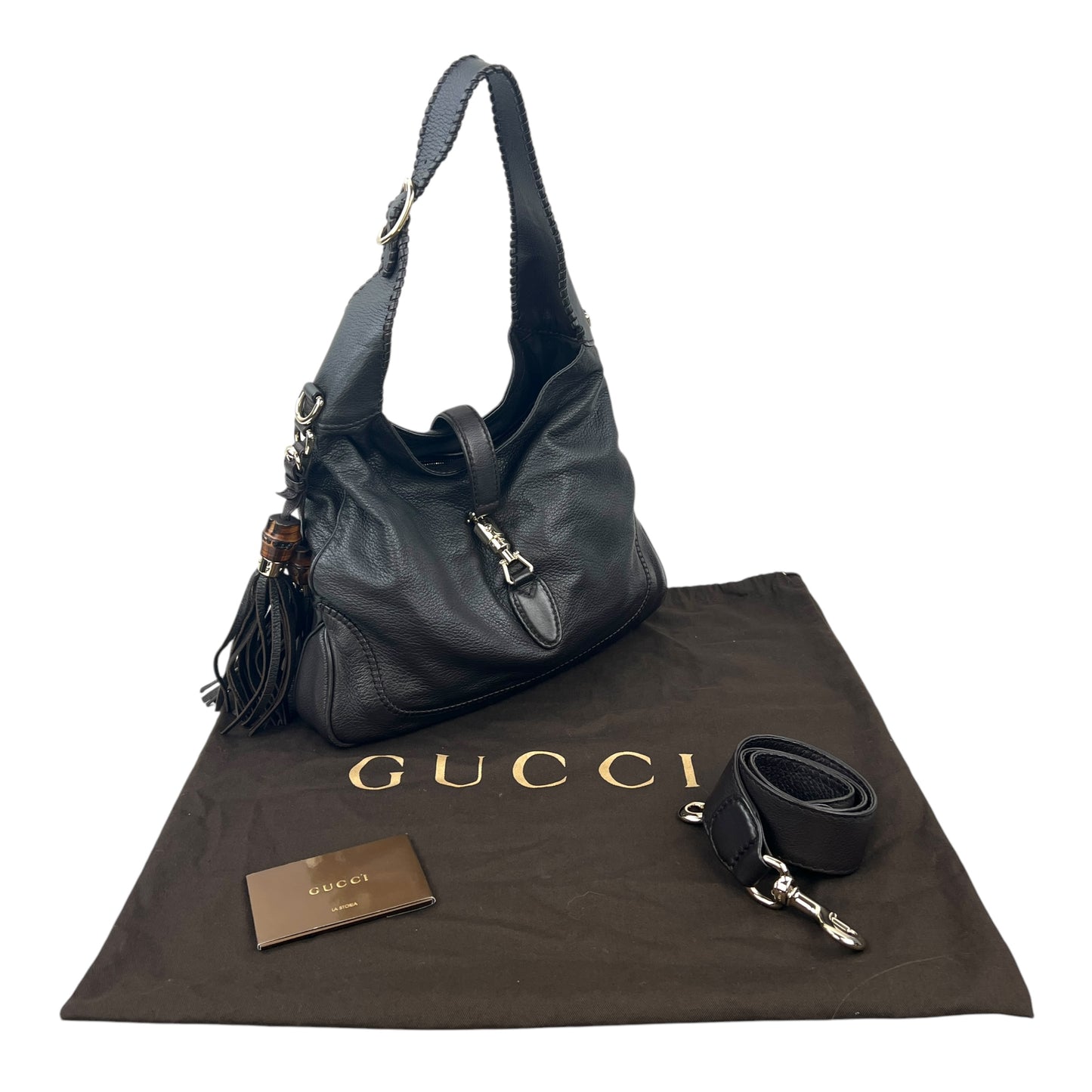 Gucci Bamboo Jackie Leather Two-Way Bag