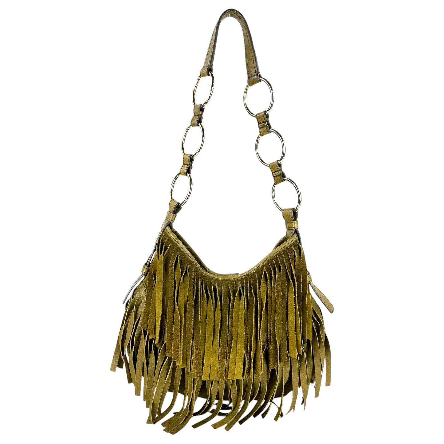 YSL Vintage Rive Gauche Fringe Shoulder Bag