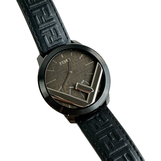 Fendi Run Away Black Dial Quartz Watch