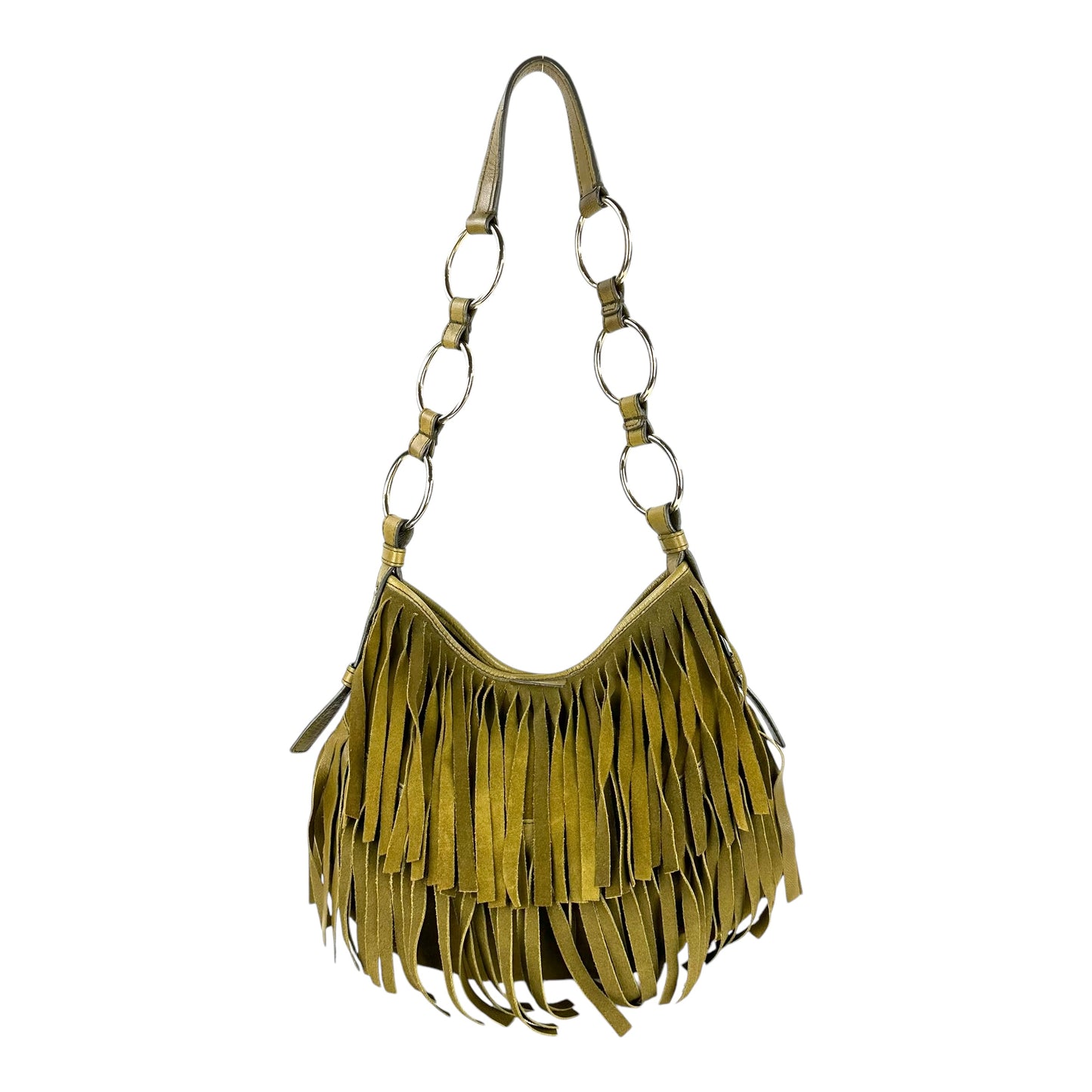 YSL Vintage Rive Gauche Fringe Shoulder Bag