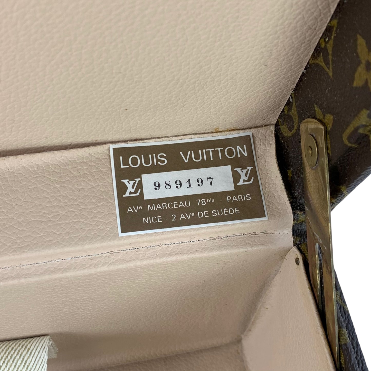 Louis Vuitton Monogram Alzer 50 Trunk Travel Bag