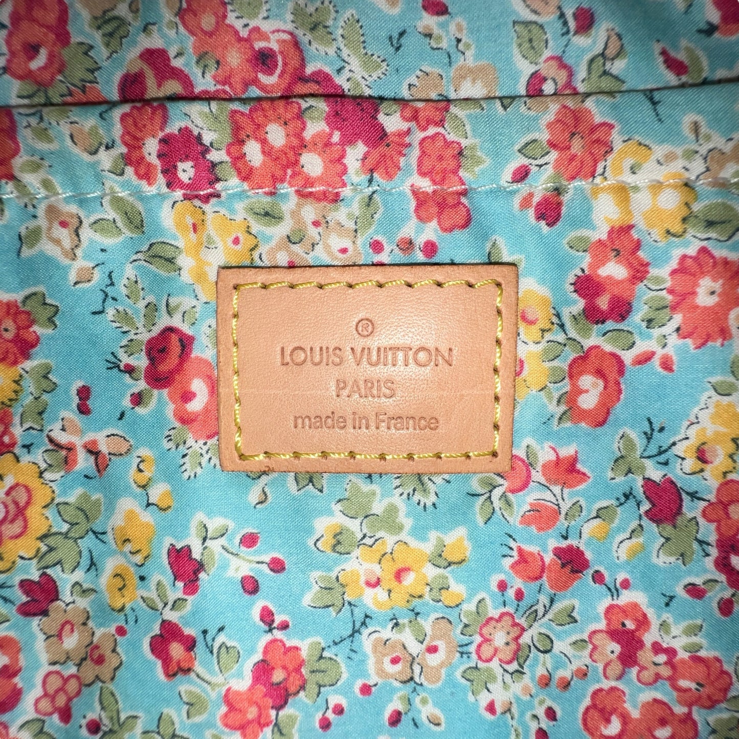 Louis Vuitton Denim Patchwork Pochette Bag