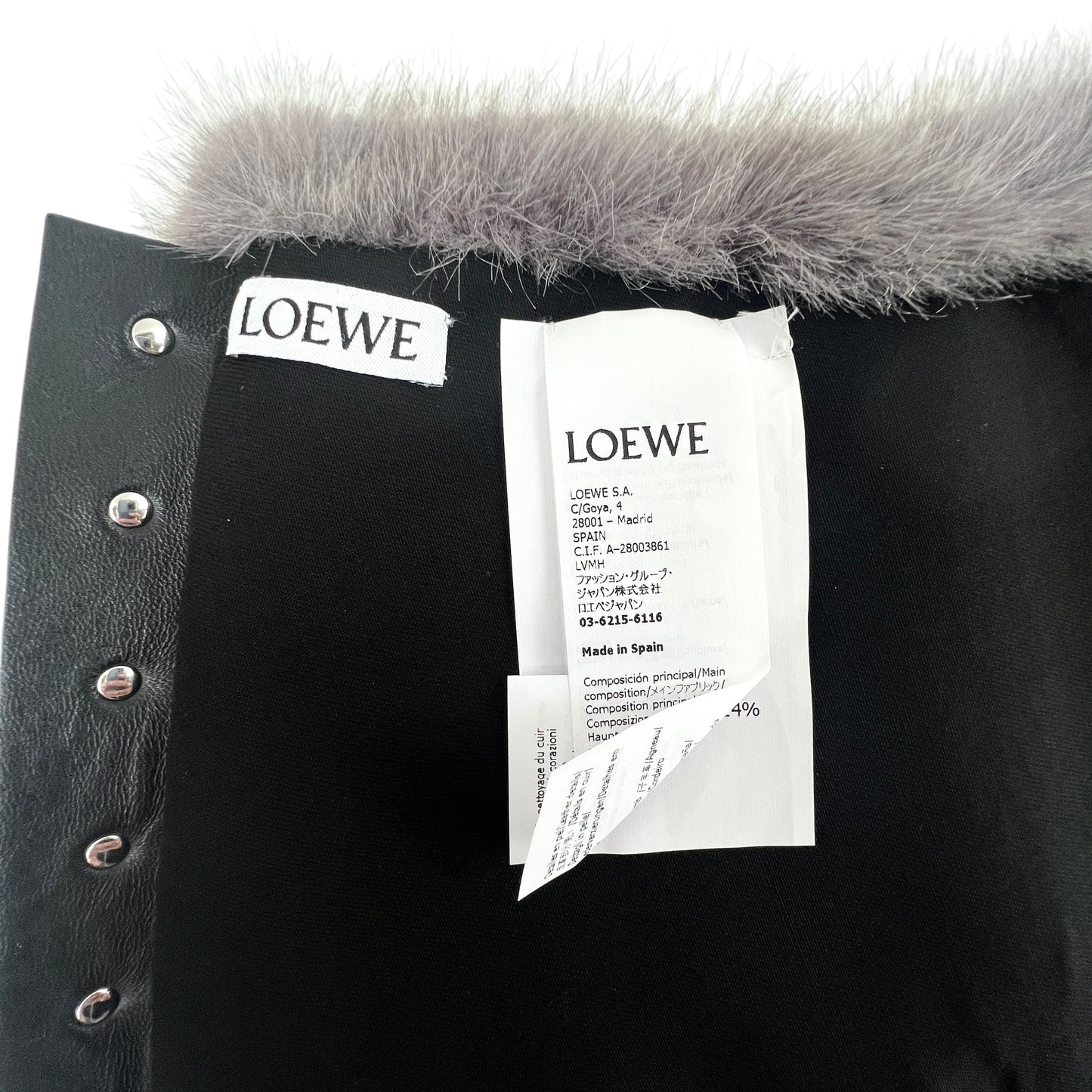 Loewe Faux Fur Collar