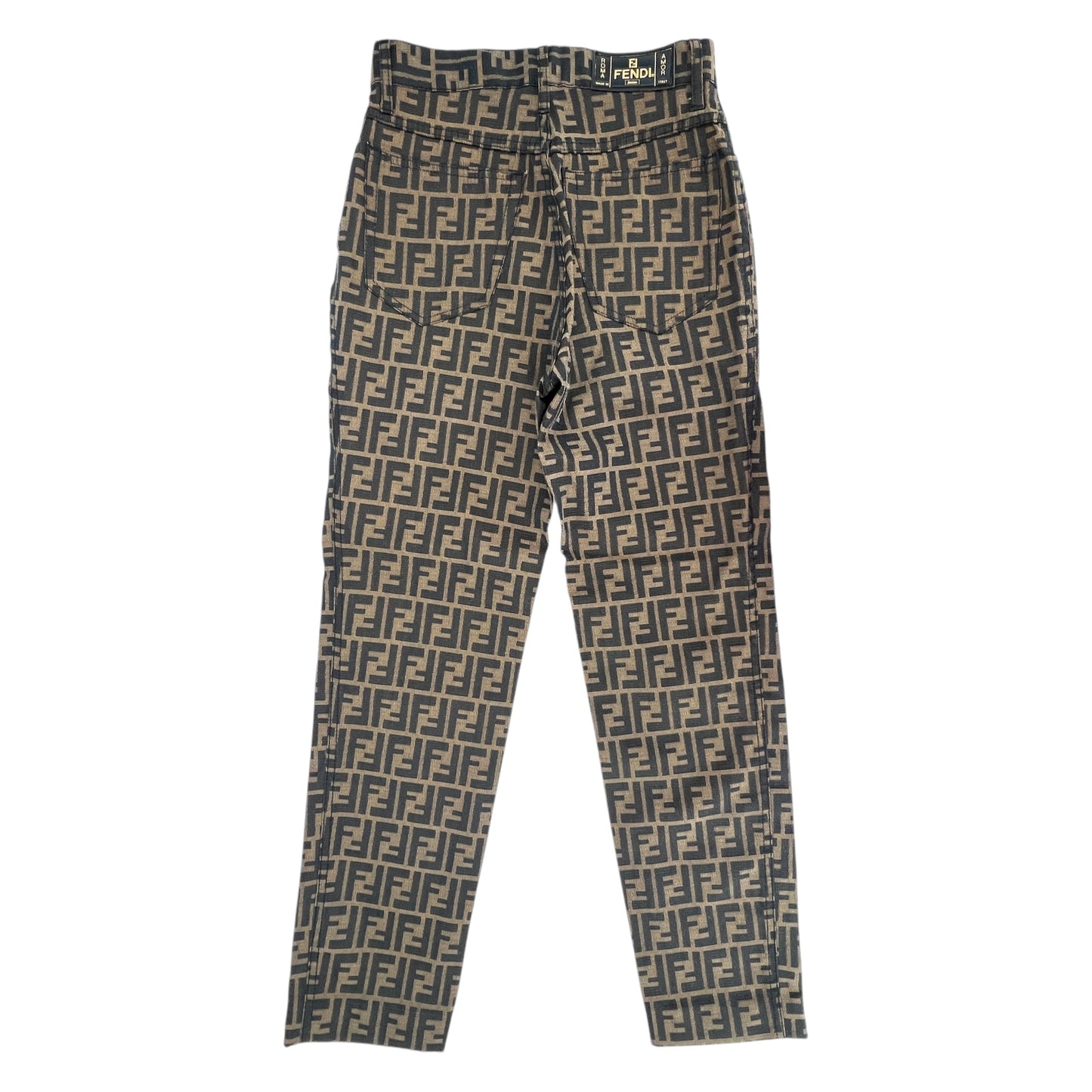 Fendi Vintage Zucca High-Waisted Pant