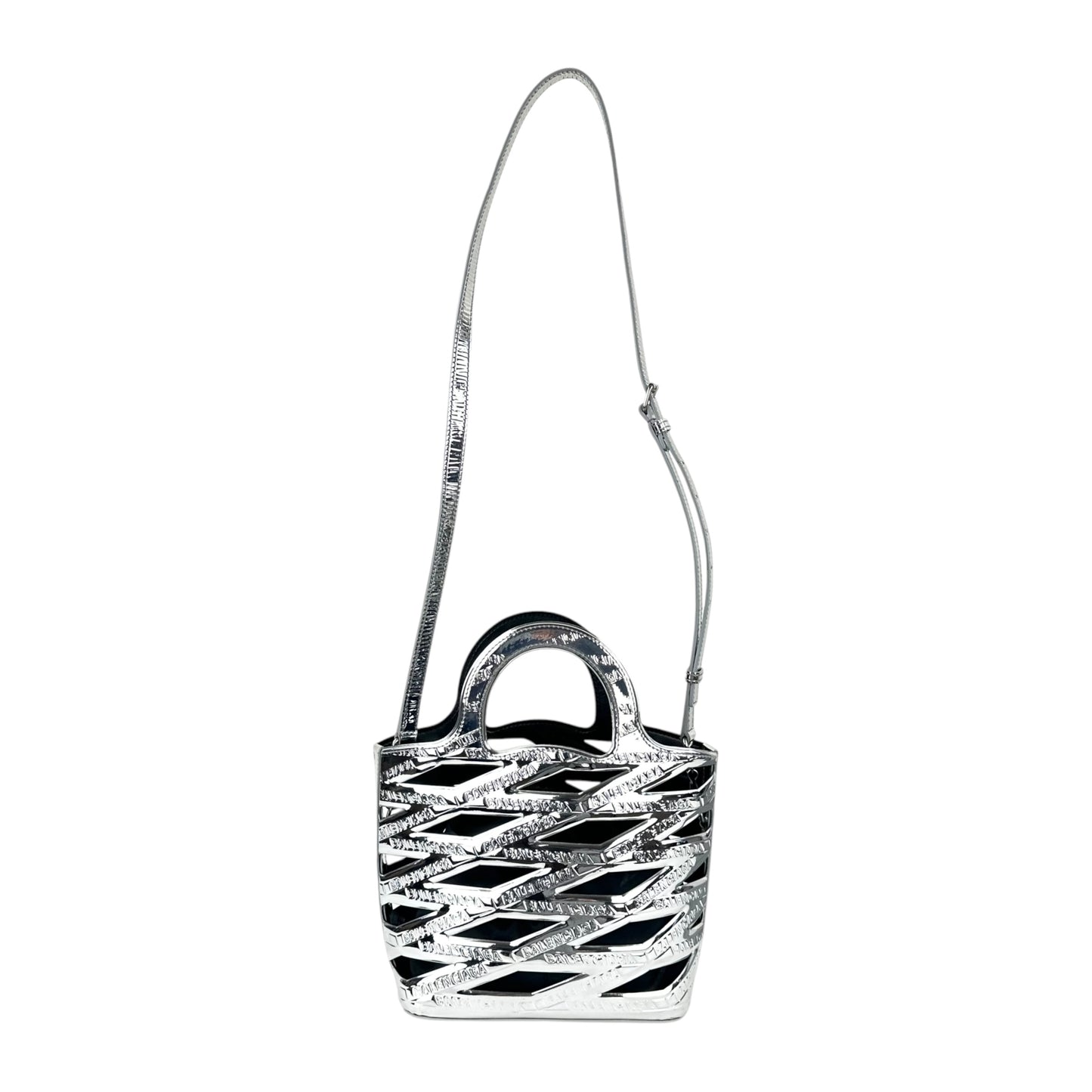 Balenciaga Neo Basket Patent Leather Two-Way Bag