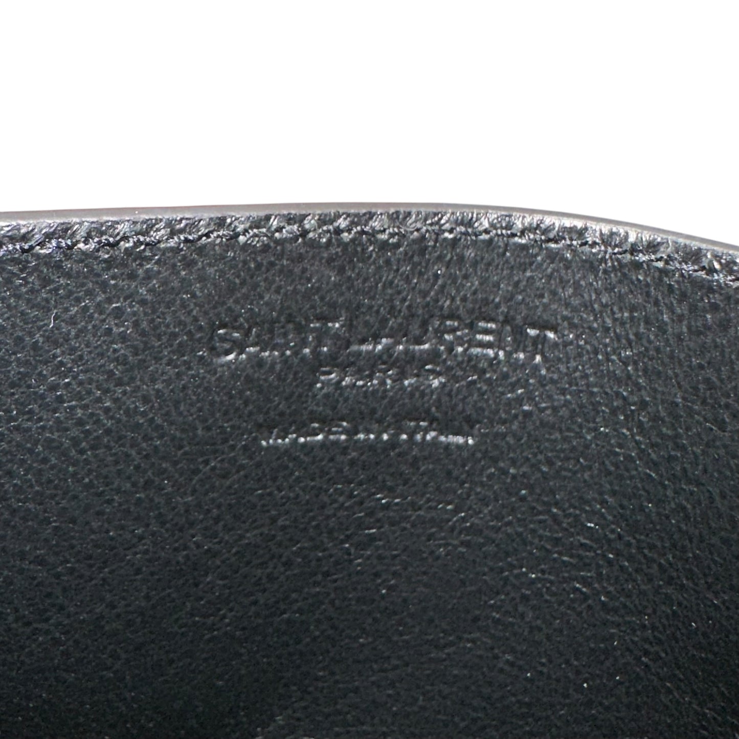 Saint Laurent Croc-Embossed Leather Cardholder