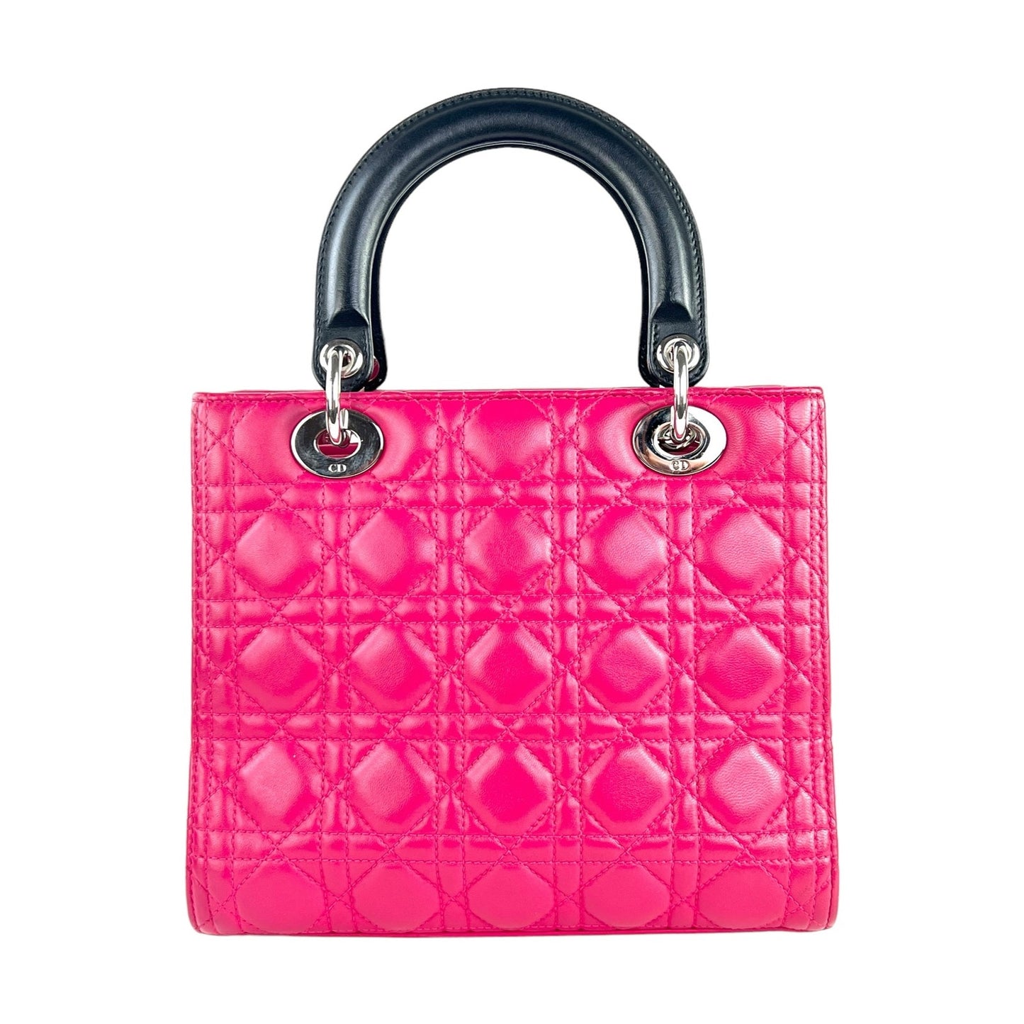 Dior Lady Dior Cannage Tri-Color Lambskin 2-Way Bag