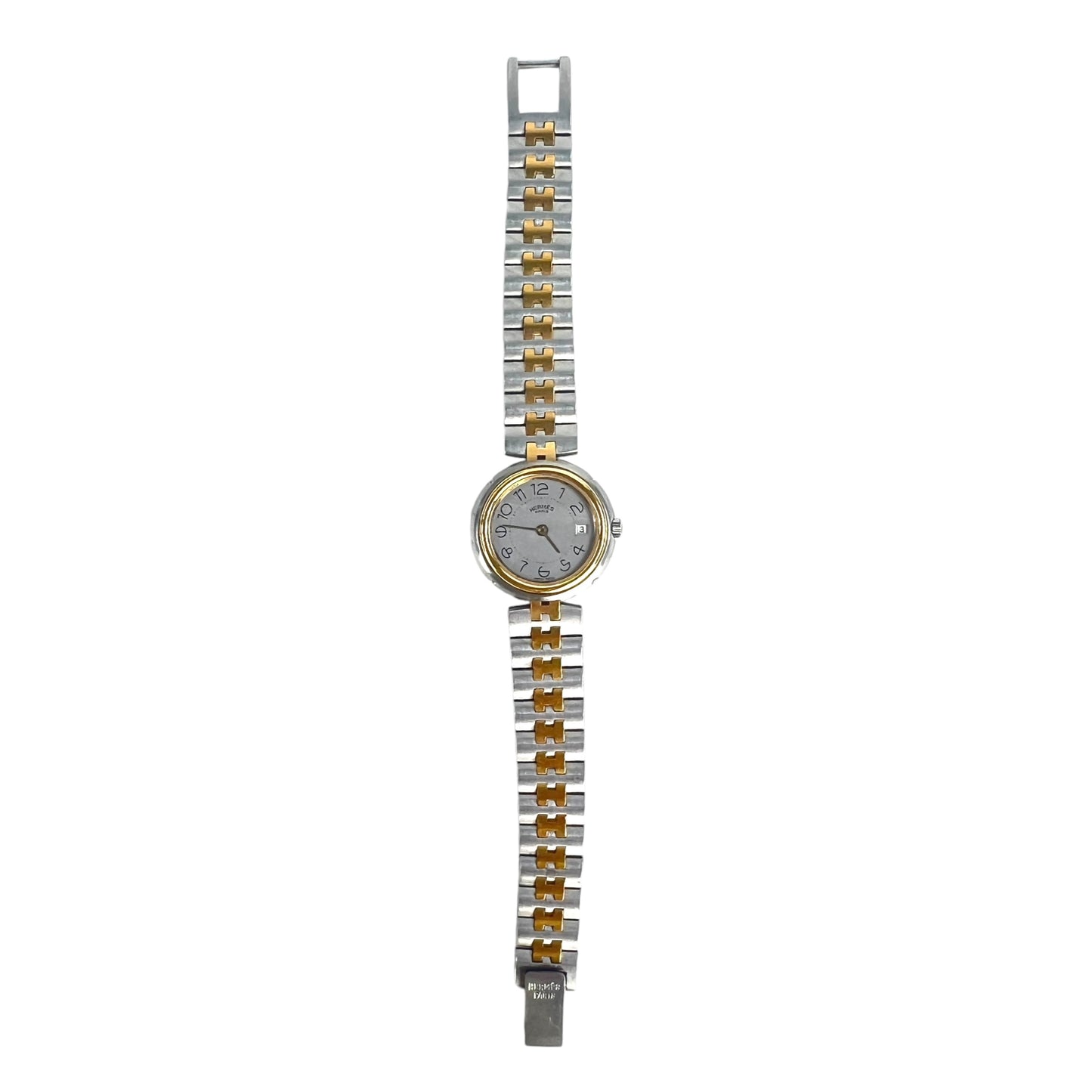 Hermes Vintage Two-Toned Clipper Watch