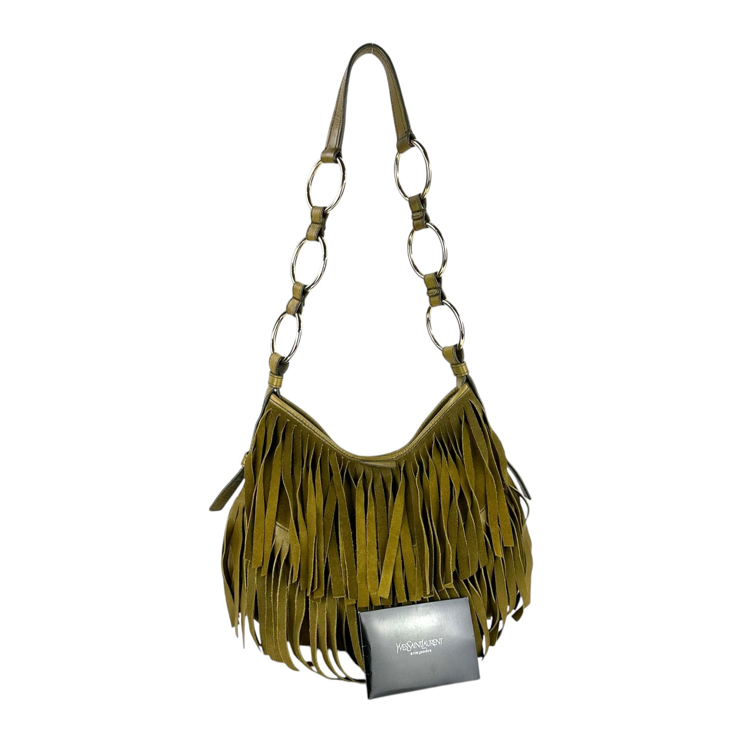 YSL Vintage Rive Gauche Fringe Shoulder Bag