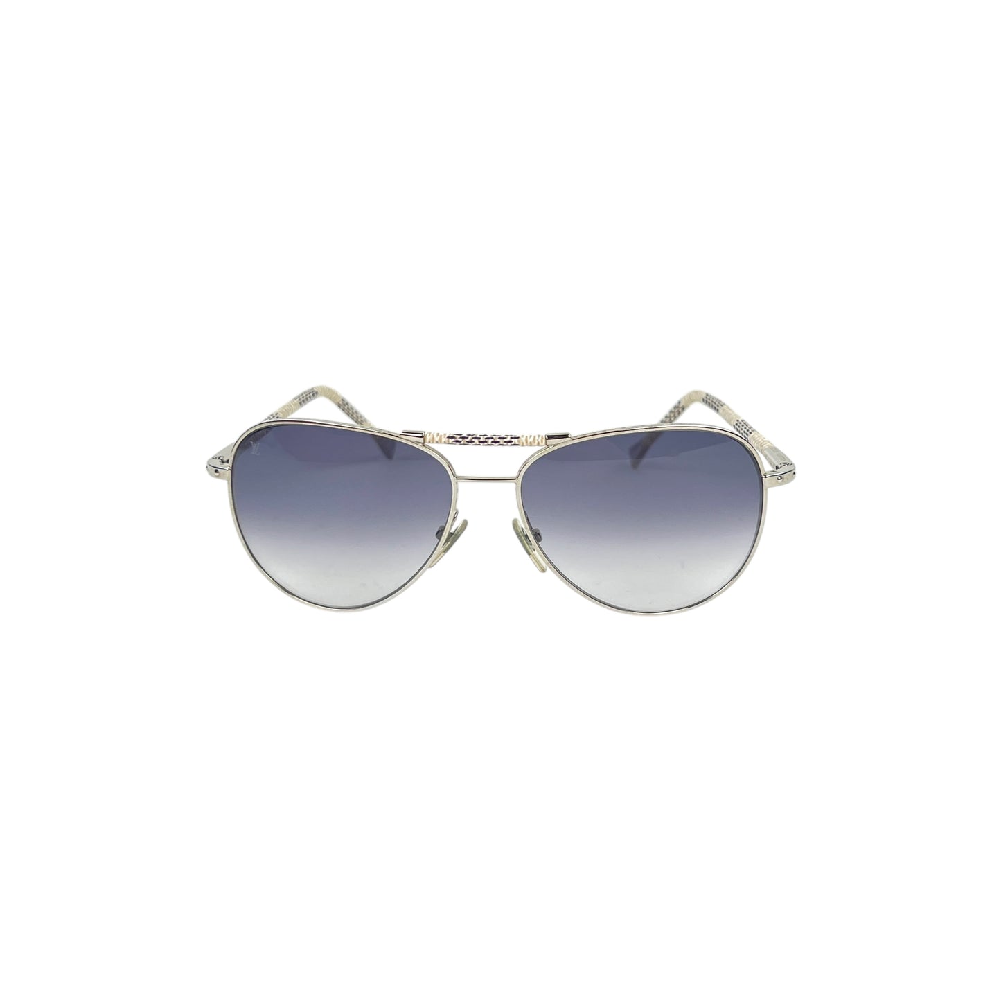 Louis Vuitton Damier Azur Pilot Sunglasses