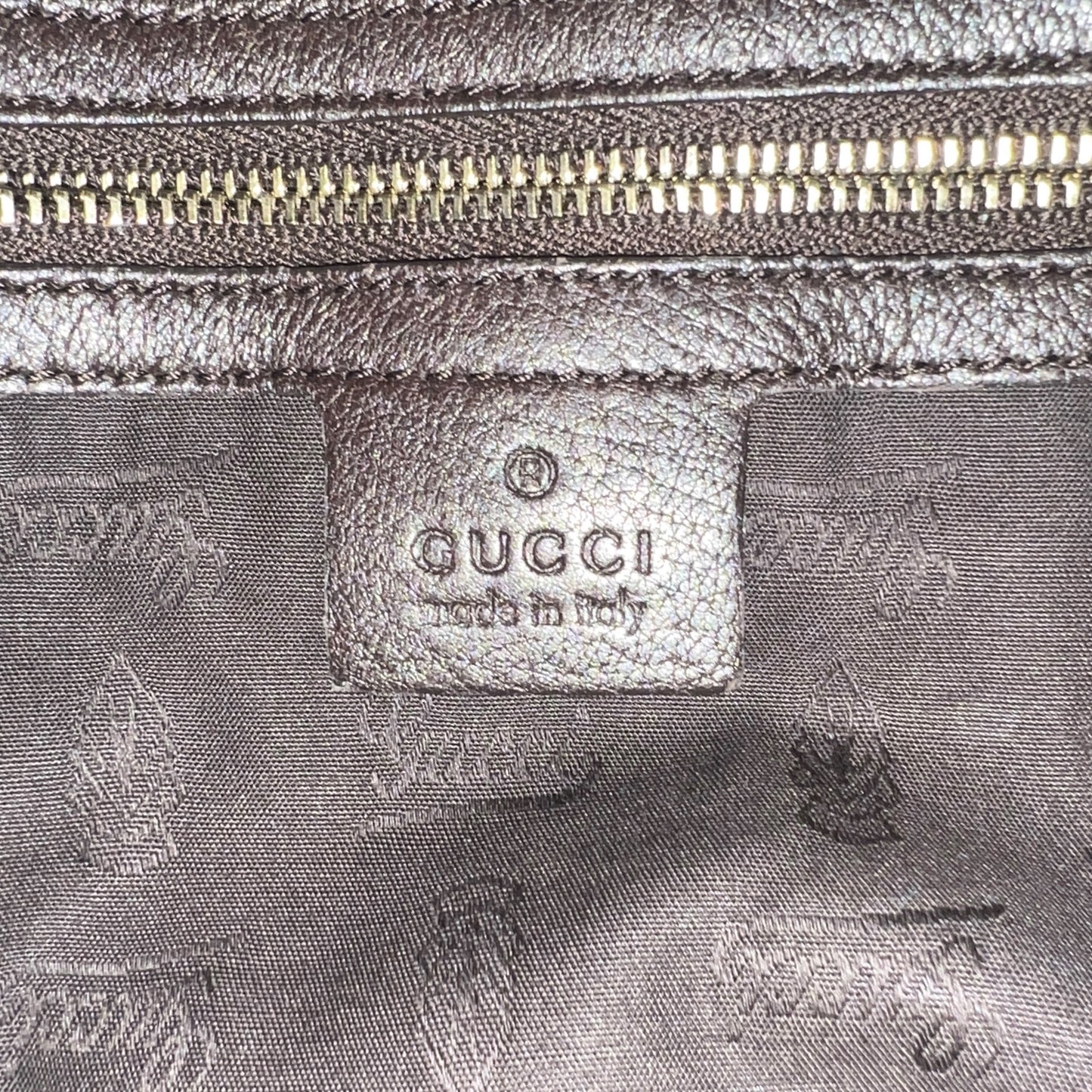 Gucci Bamboo Jackie Leather Two-Way Bag