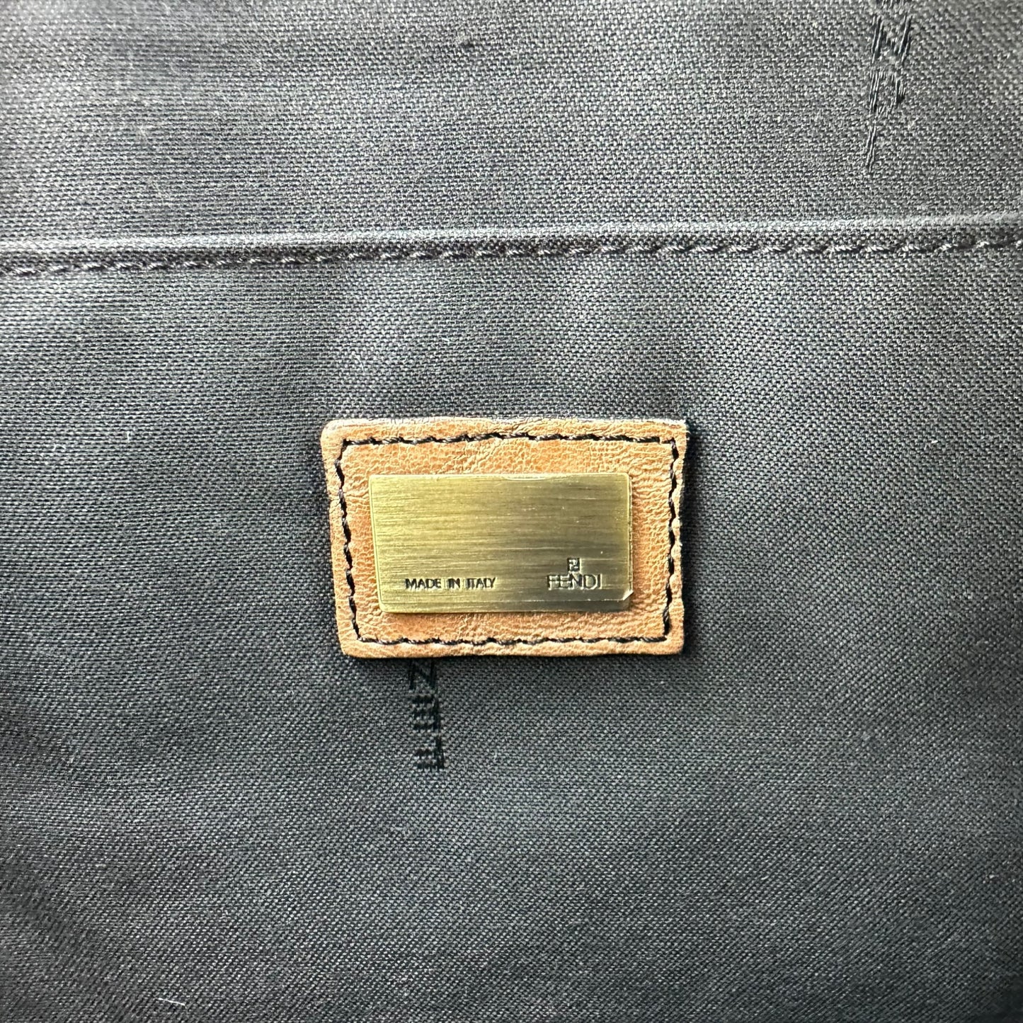 Fendi B Bis Napa Leather Shoulder Bag