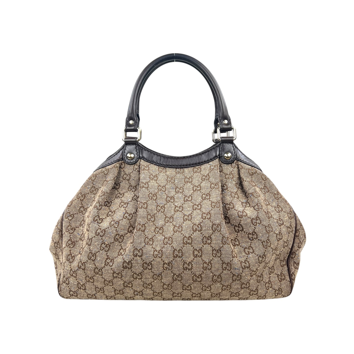 Gucci Monogram Canvas Sukey Shoulder Bag