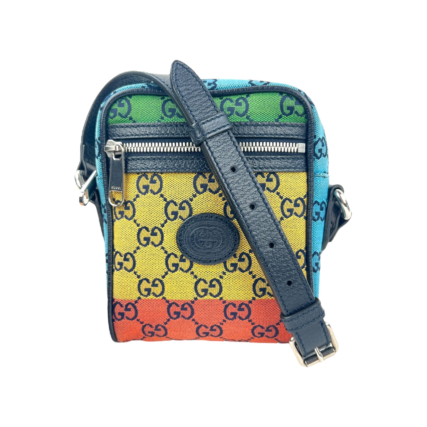 Gucci Monogram Mini Multicolor Crossbody Bag