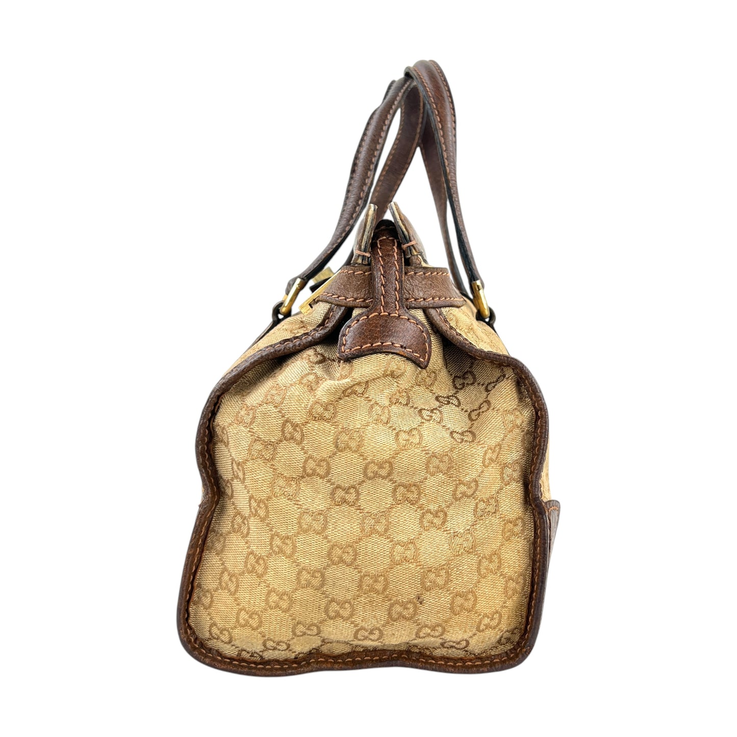 Gucci Vintage Monogram Web Turnlock Handbag