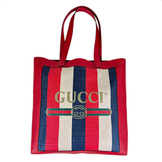 Gucci Sylvie Stripe Tote Bag