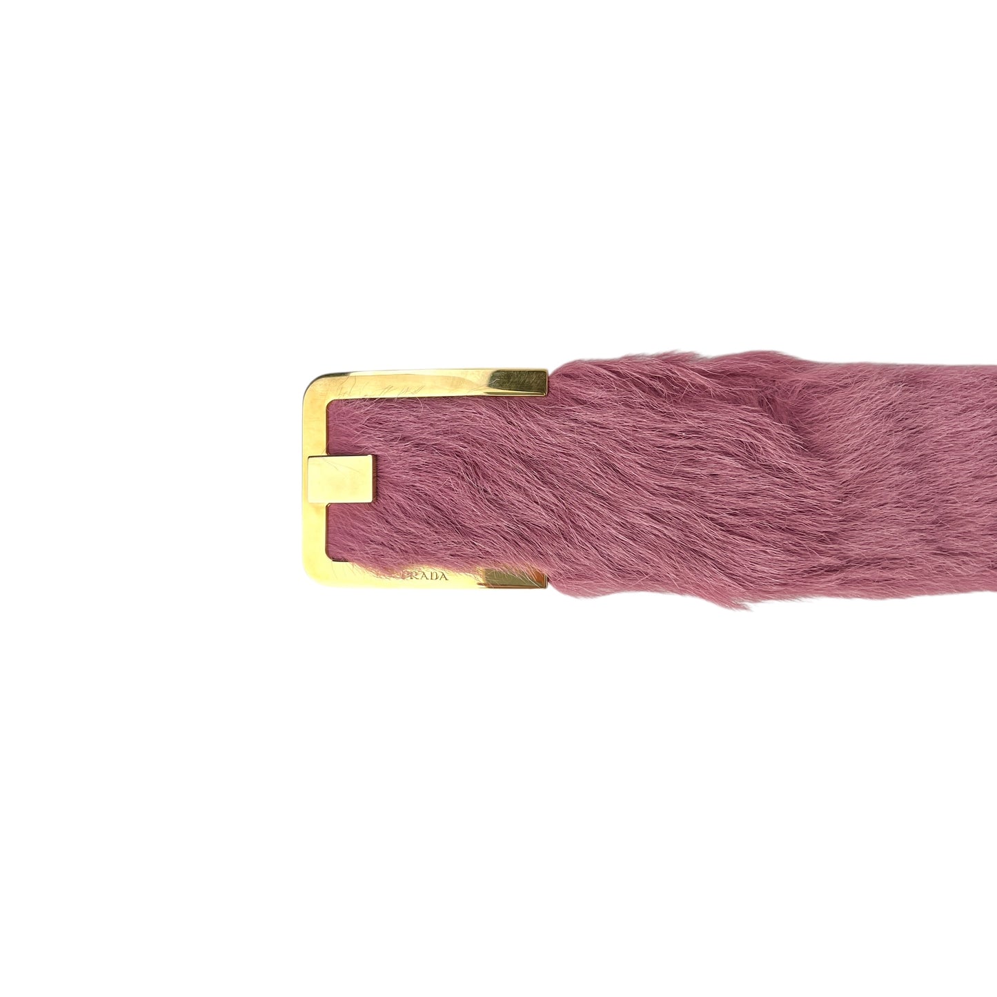 Prada Calf Hair Chunky Belt