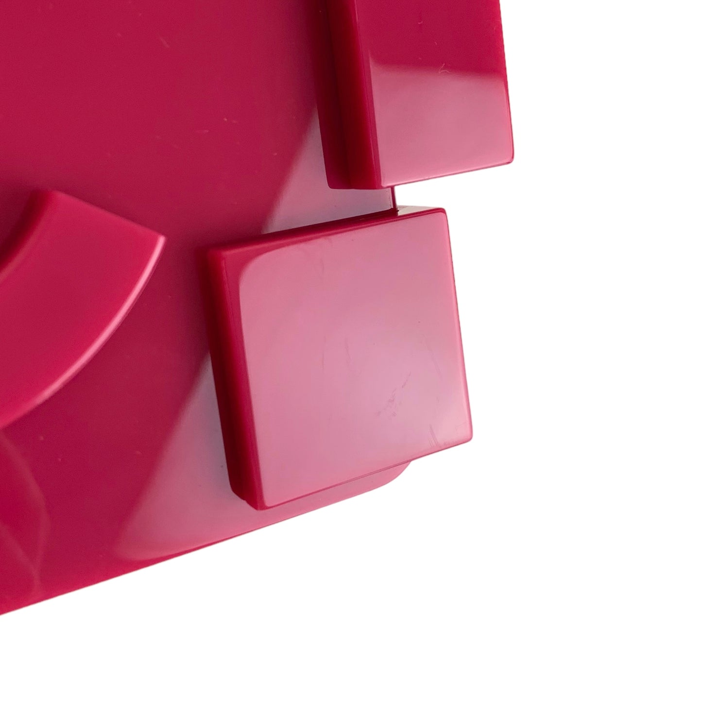 Chanel 2014 Pink Lego Brick Acrylic Minaudière Clutch Shoulder Bag