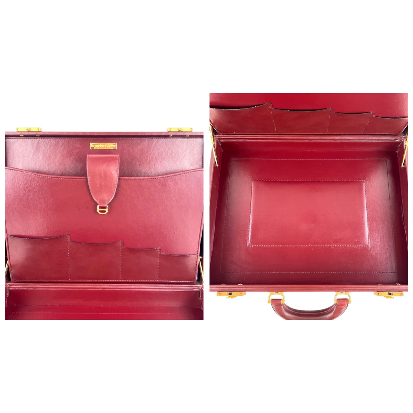 Cartier Vintage Leather Briefcase