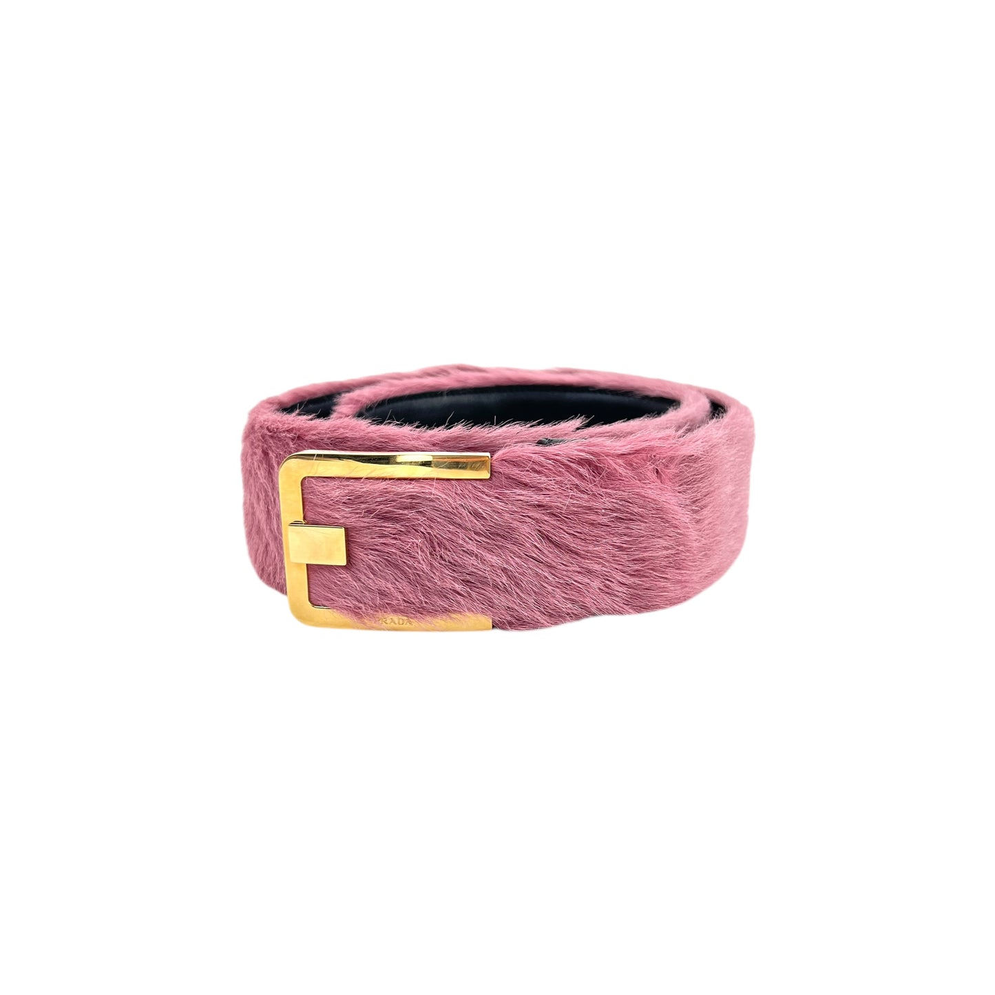 Prada Calf Hair Chunky Belt