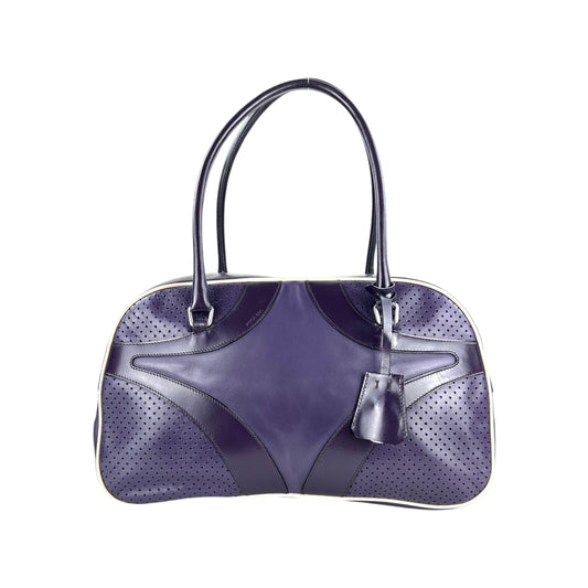 Prada Drive Vitello Leather Bowler Bag