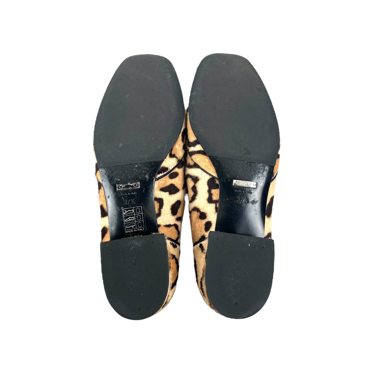 Gucci Horsebit Leopard Print Calf Hair Loafers