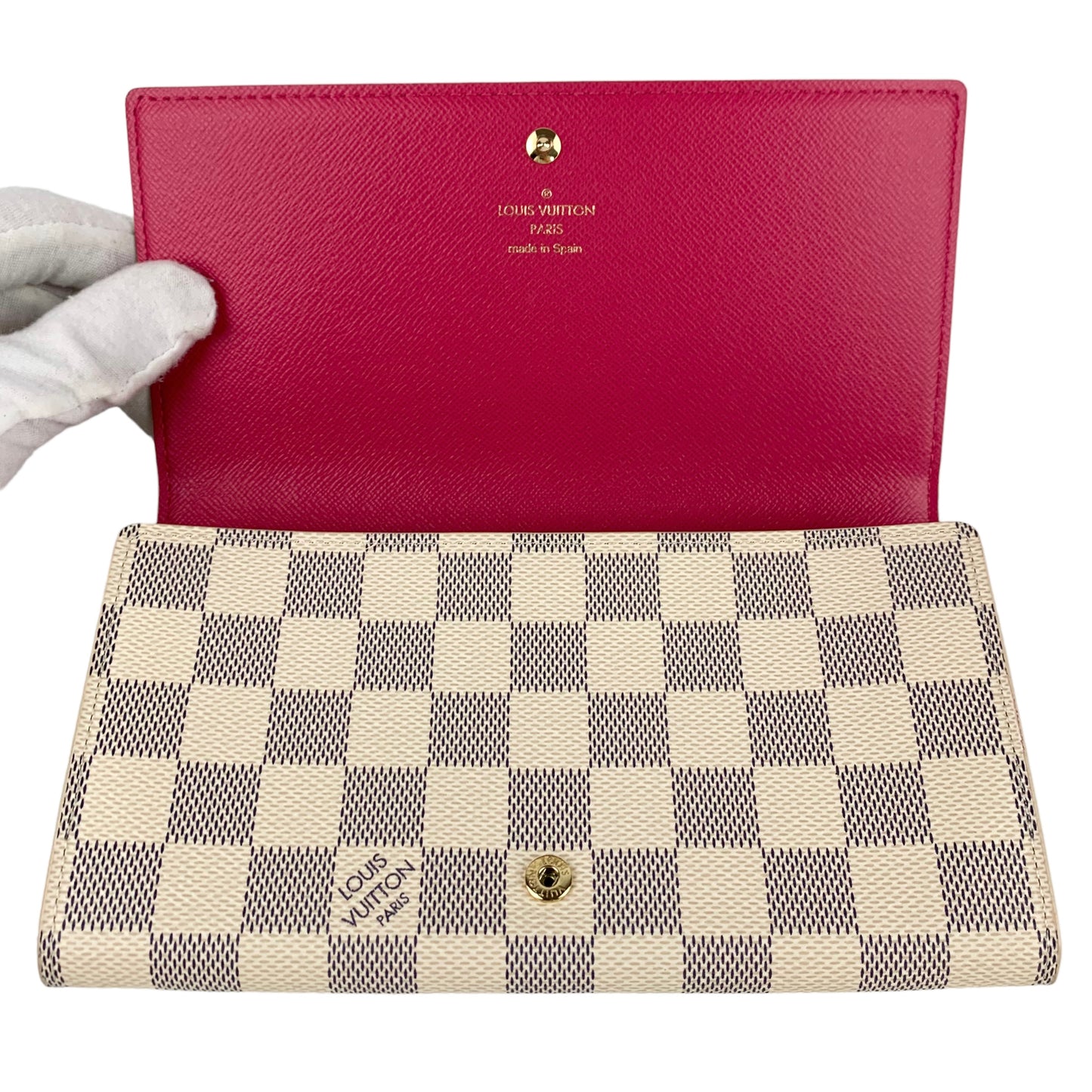 Louis Vuitton Damier Azur 2021 Christmas Animation Hollywood Sarah Wallet