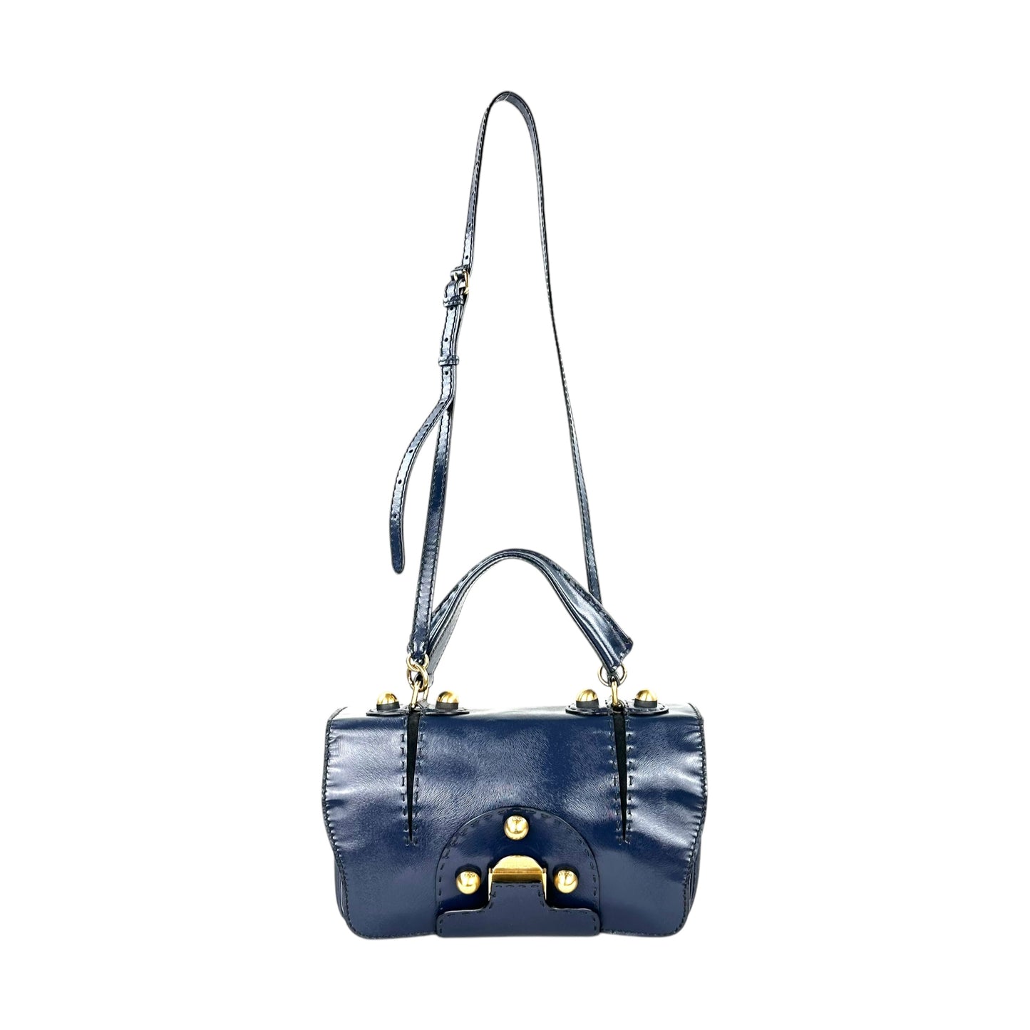 Fendi F3 Secret Code Patent Leather Two-Way Bag