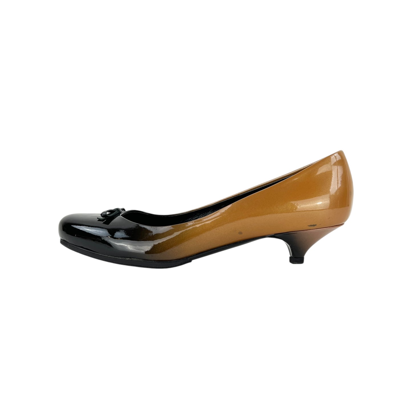 Prada Ombre Patent Leather Kitten Heel