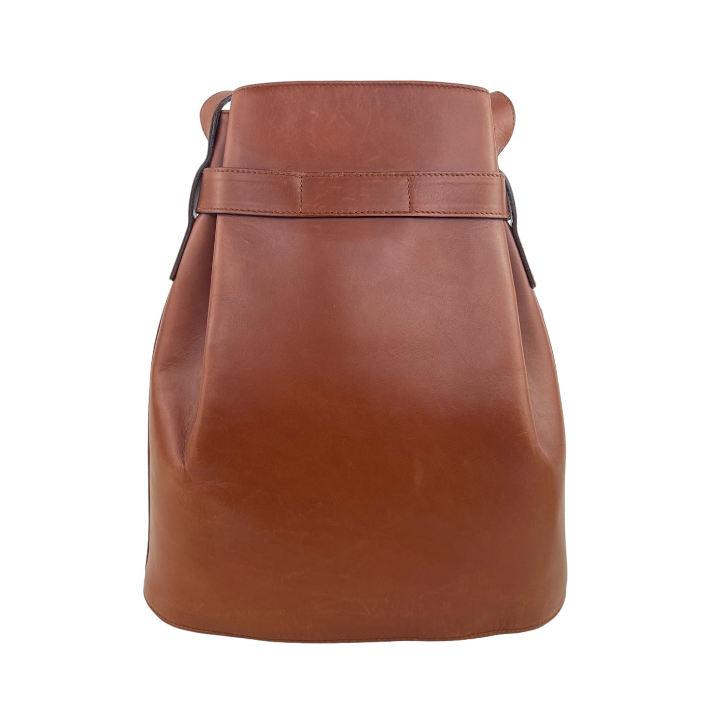 Ferragamo Vintage Gancini Leather Bucket Bag