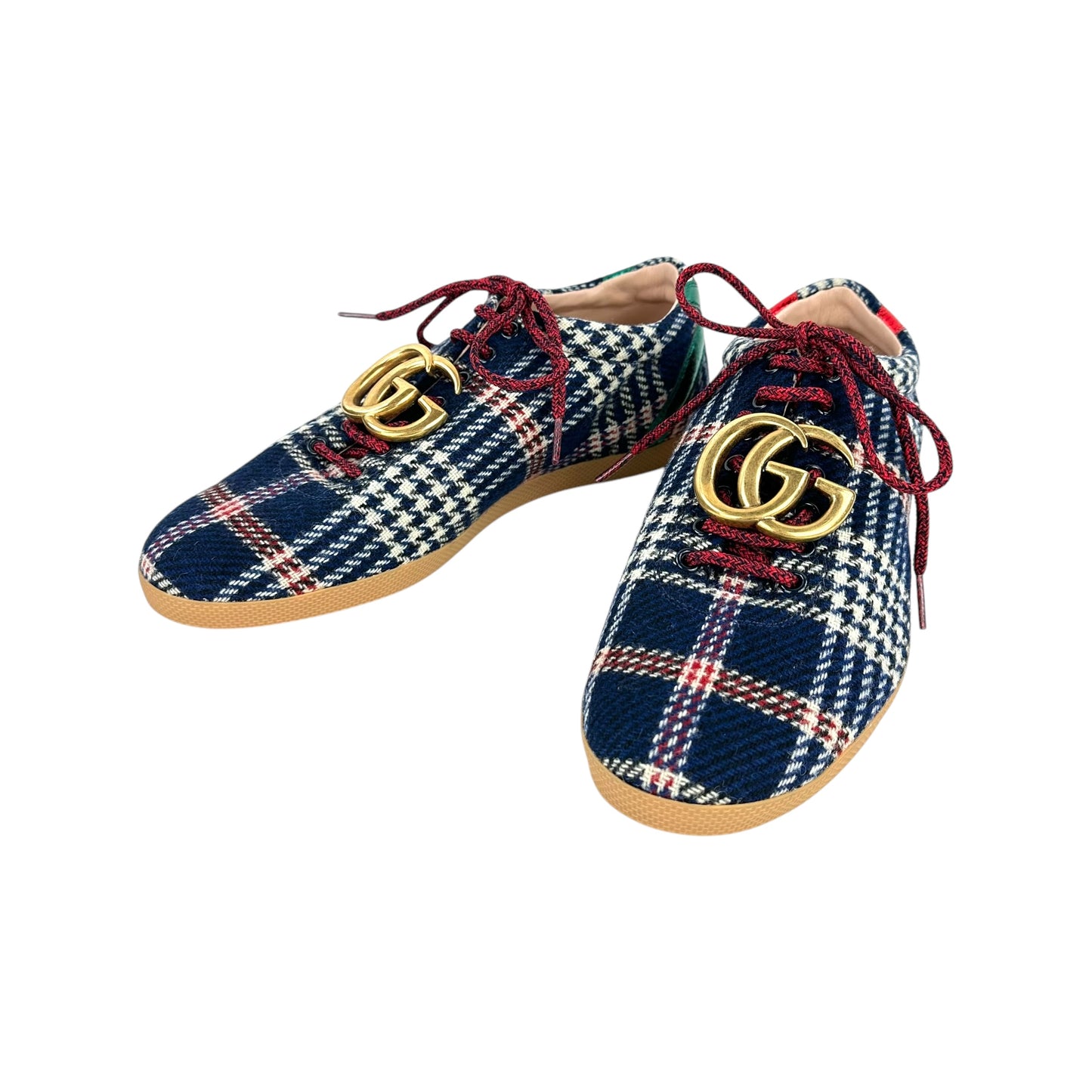 Gucci Metropolitan Houndstooth Tartan Sneakers