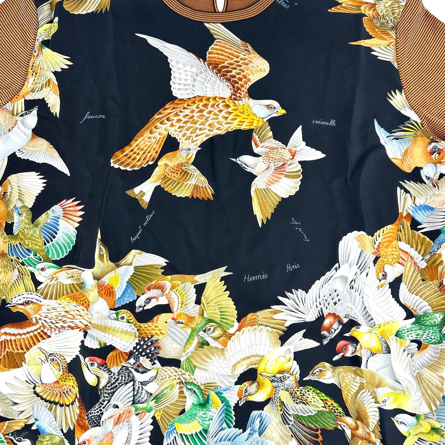 Hermès Vintage Silk Bird Top