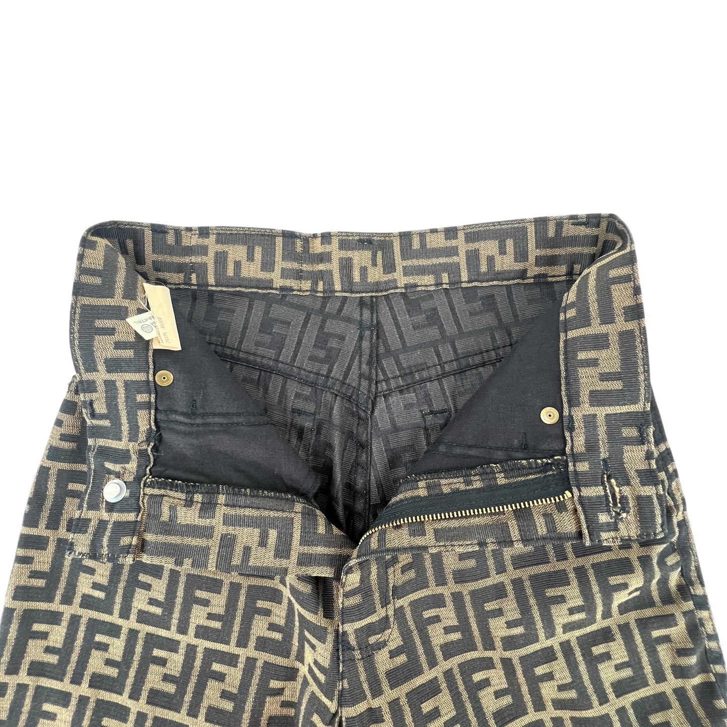 Fendi Vintage Zucca High-Waisted Pant