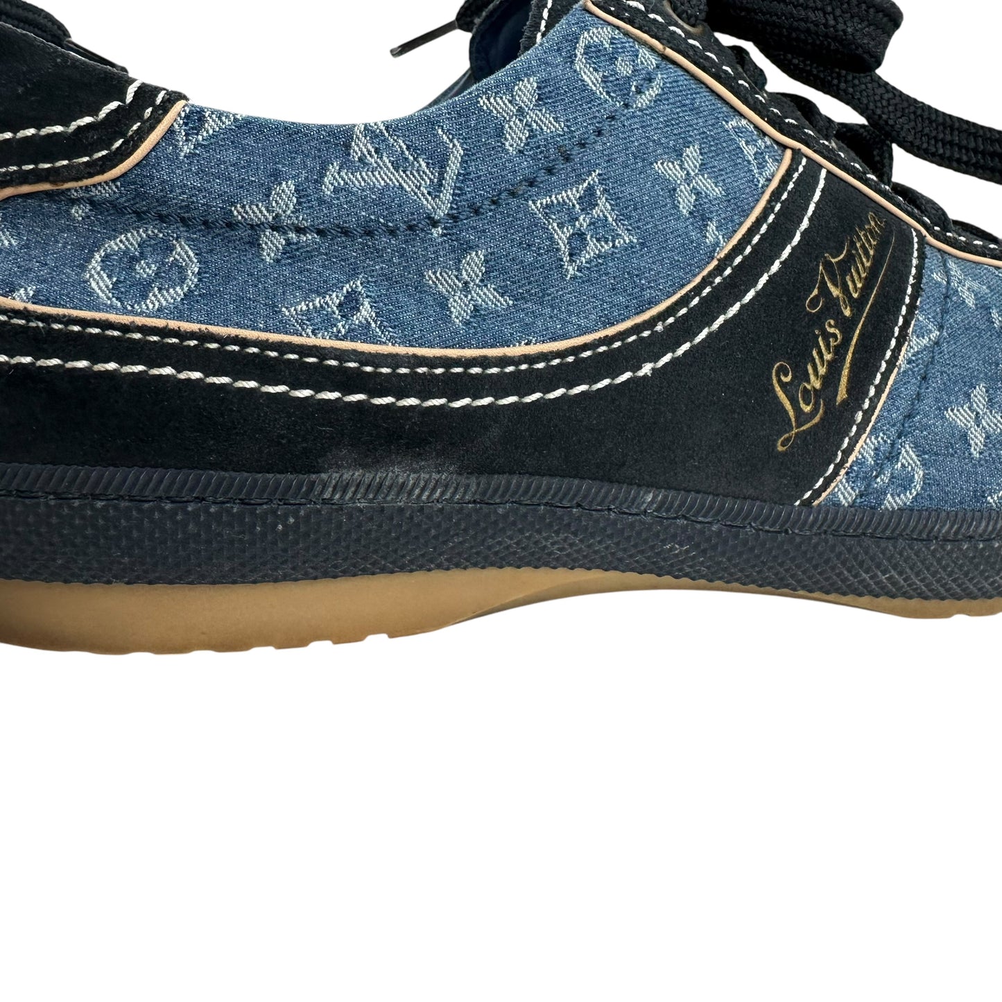 Louis Vuitton Monogram Denim & Suede Sneakers