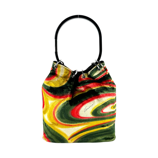 Gucci Tom Ford Psychedelic Velvet Ring Handbag