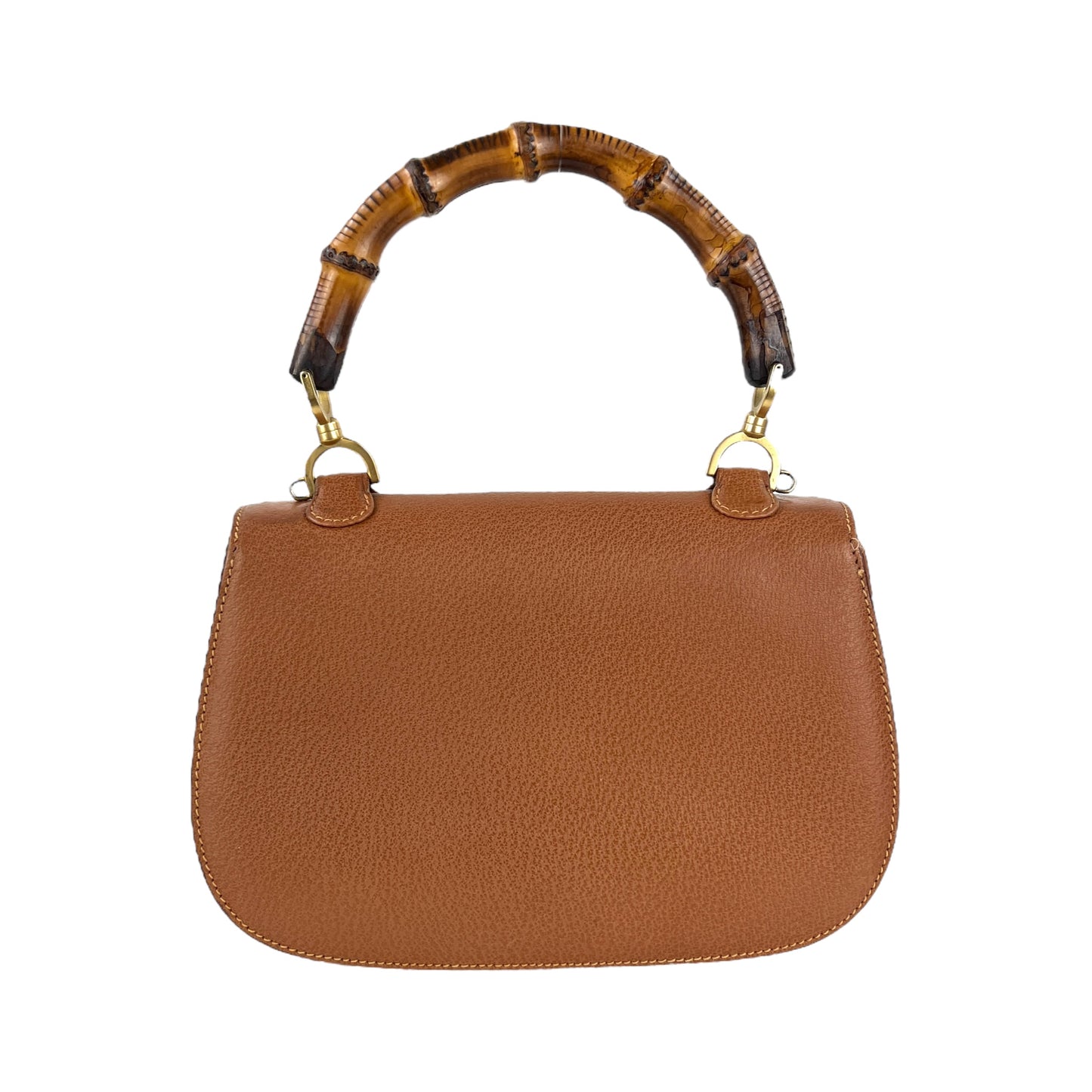 Gucci Vintage Bamboo Leather Two-Way Bag