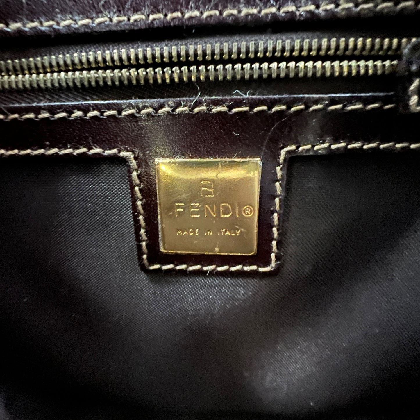 Fendi Vintage Zucchino Croissant Bag