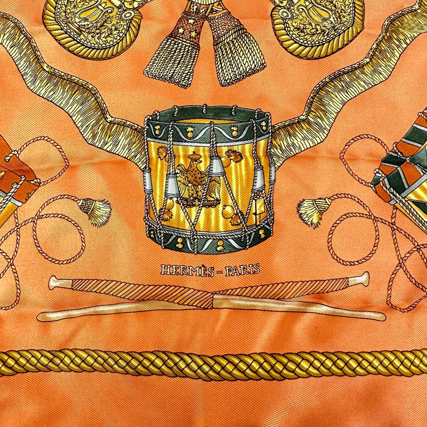 Hermes Vintage Drum Silk Scarf