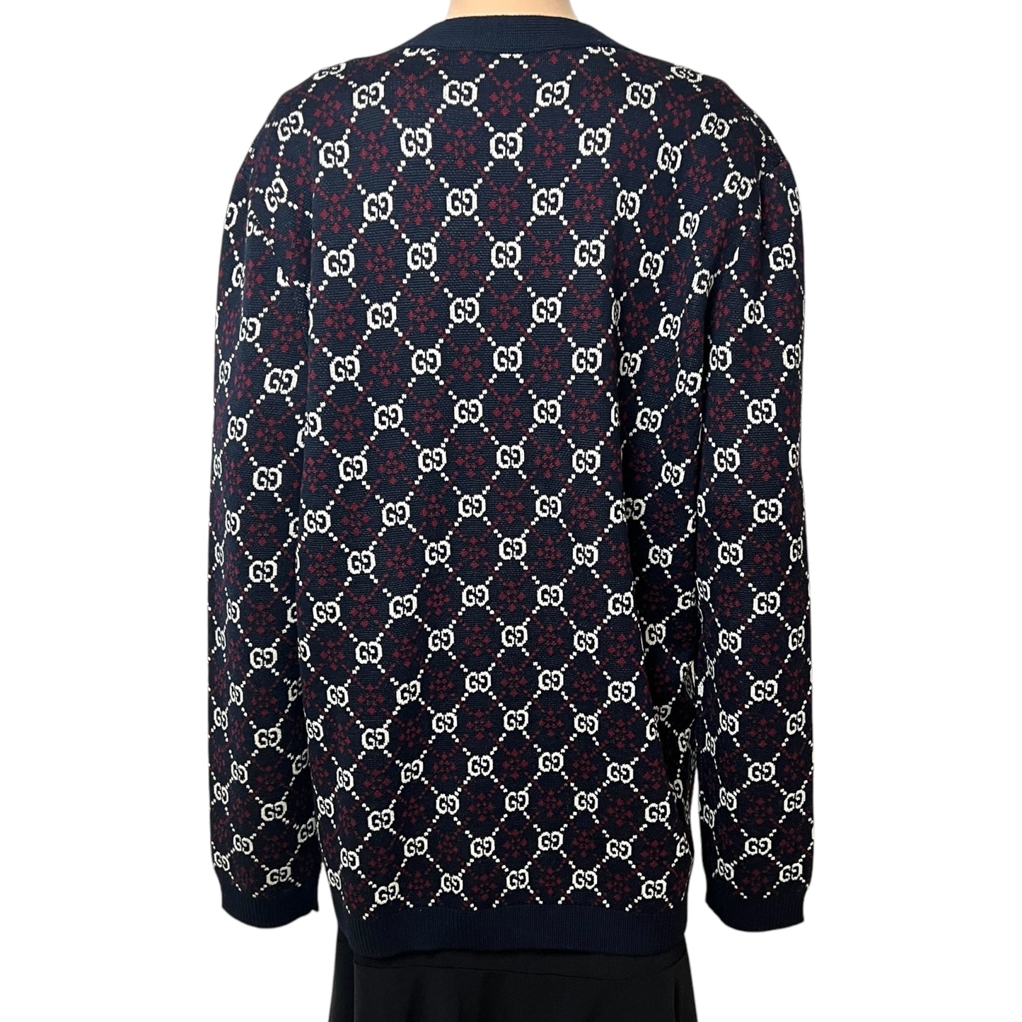 Gucci Monogram Wool Cardigan