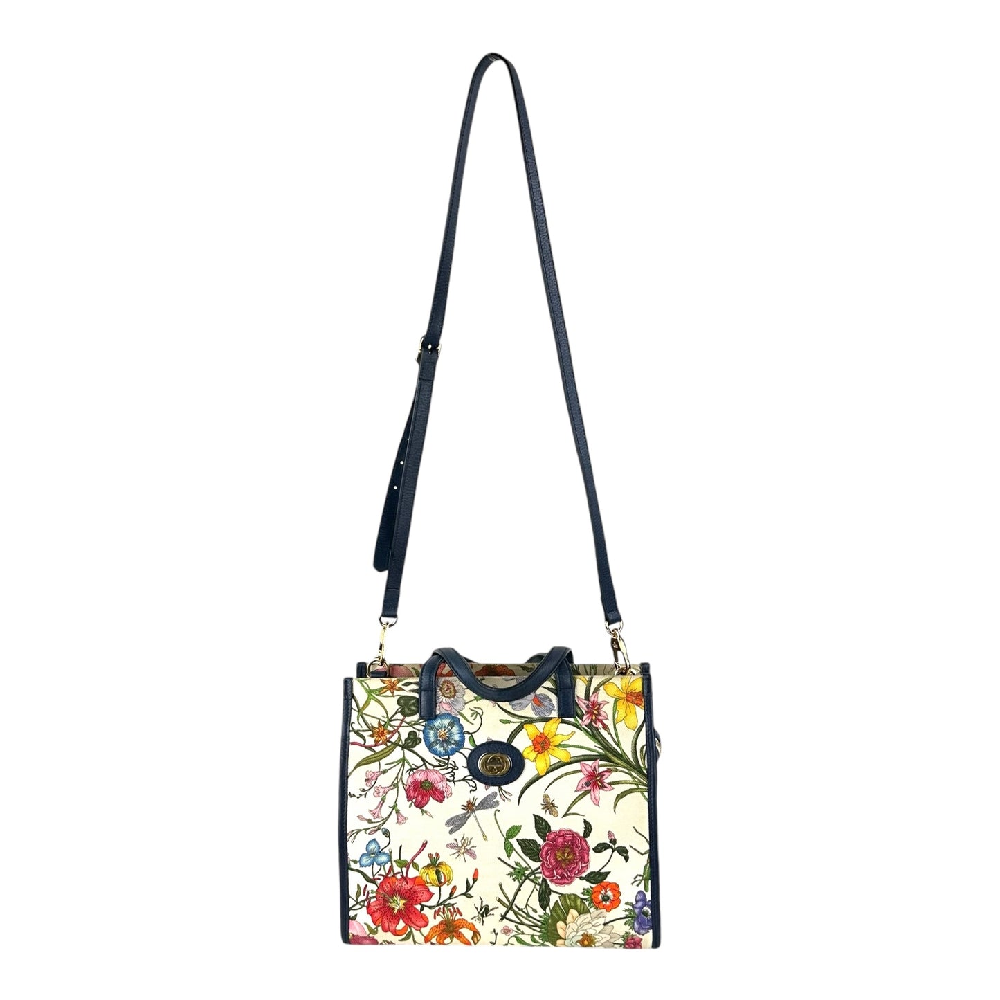 Gucci Flora Canvas Two-Way Bag