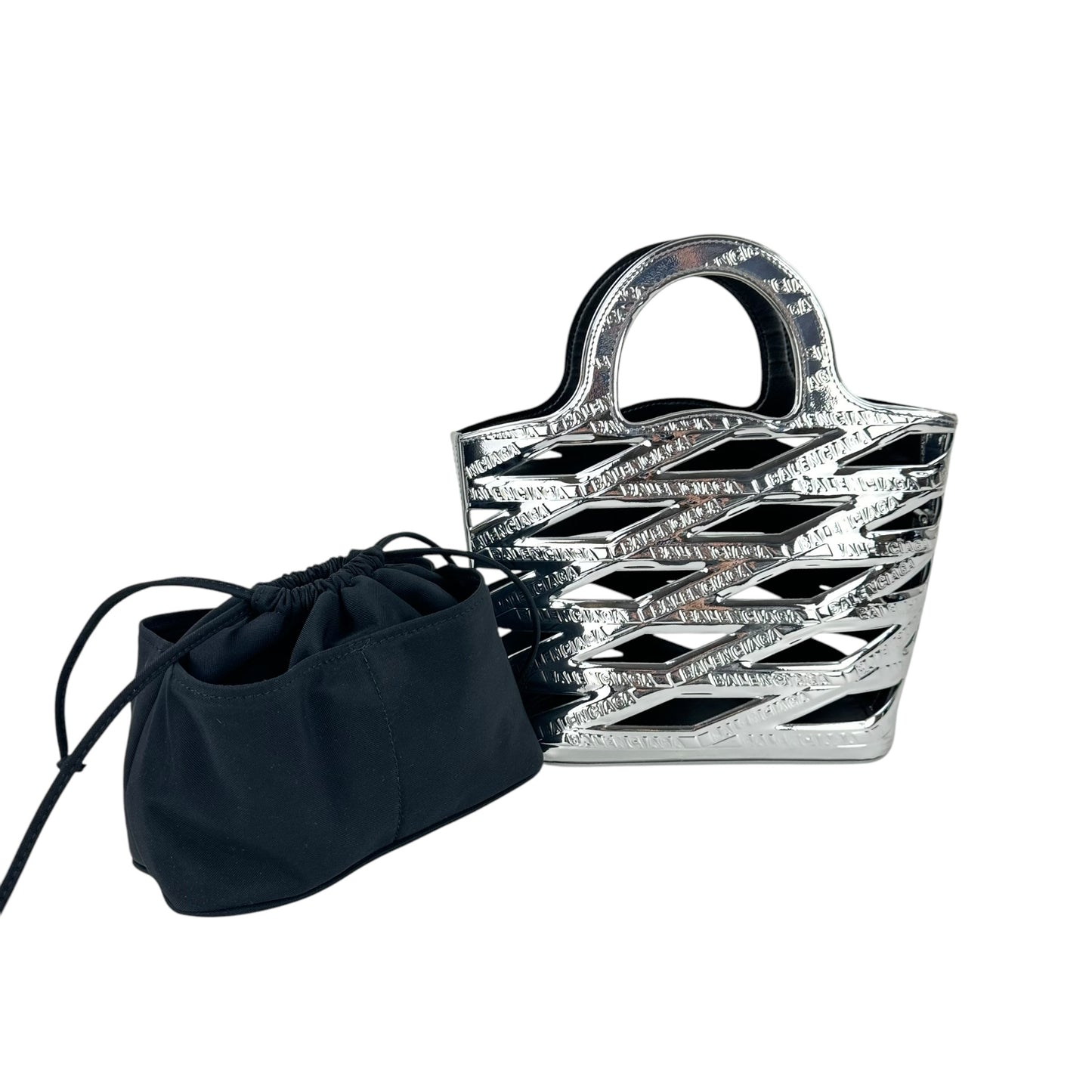 Balenciaga Neo Basket Patent Leather Two-Way Bag