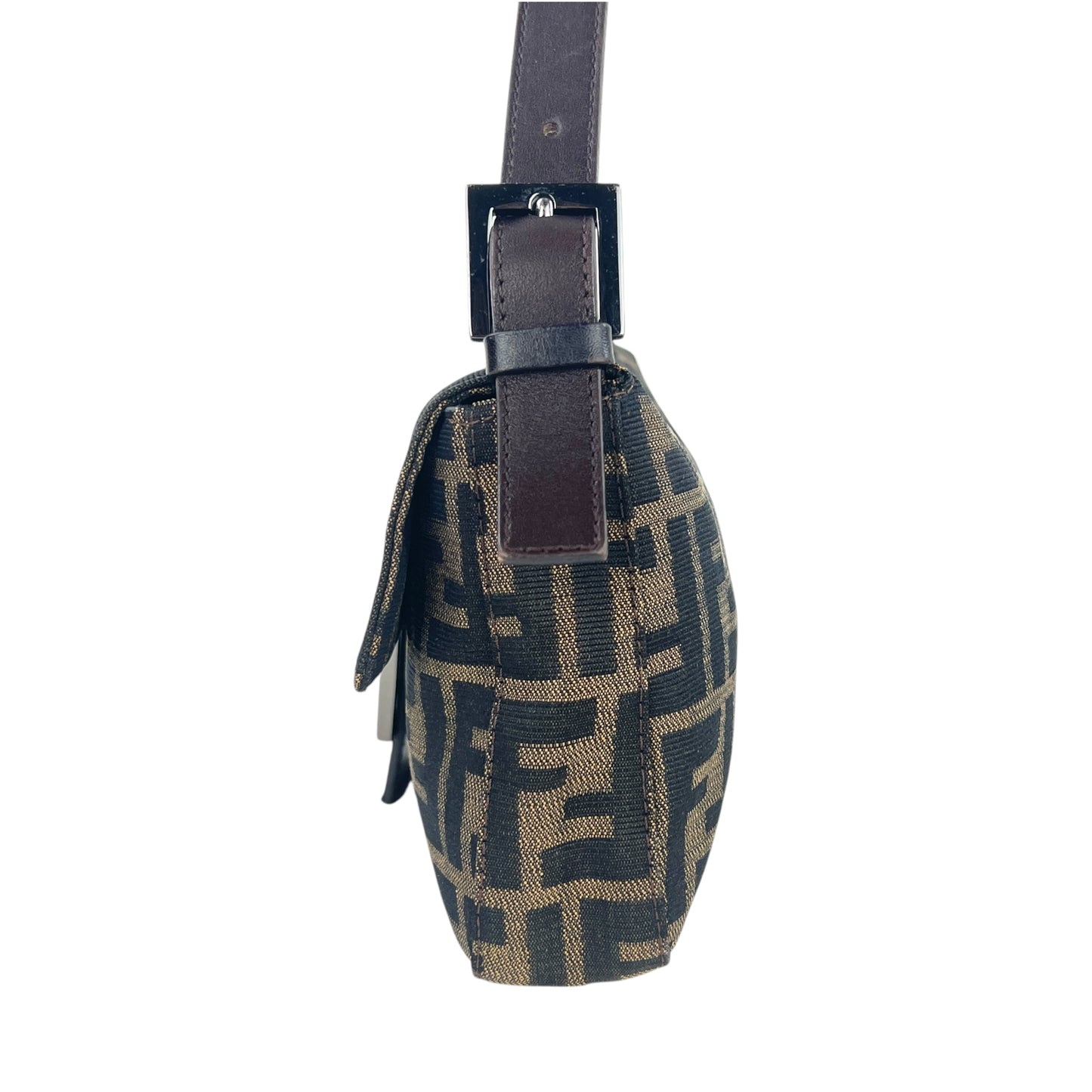 Fendi Vintage Zucca Canvas Baguette Shoulder Bag