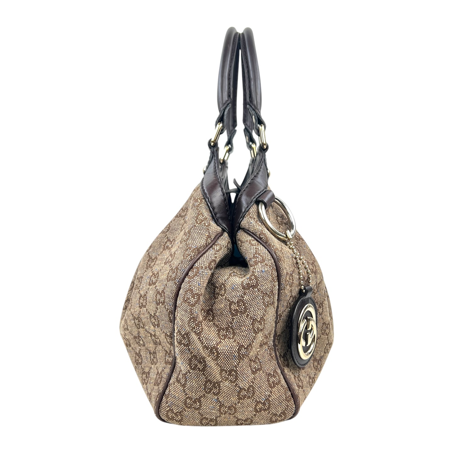 Gucci Monogram Canvas Sukey Shoulder Bag