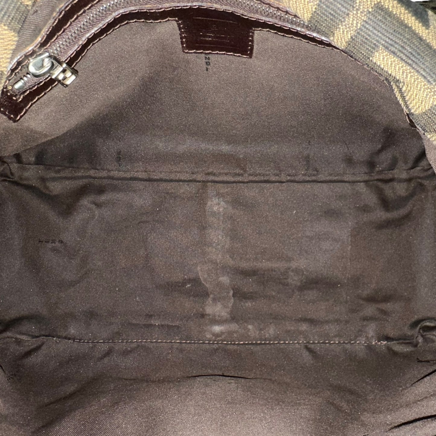 Fendi Zucca Mama Baguette Canvas Shoulder Bag