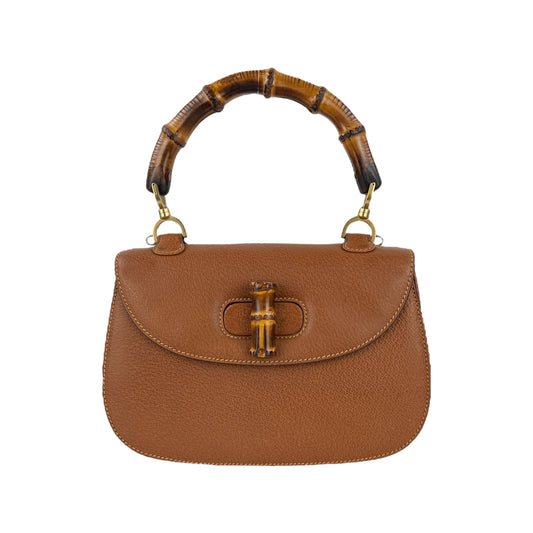 Gucci Vintage Bamboo Leather Two-Way Bag