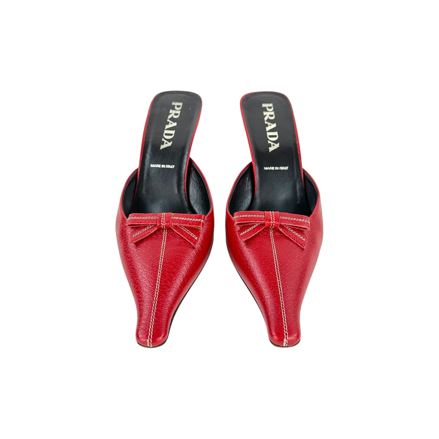 Prada Bow Leather Heels