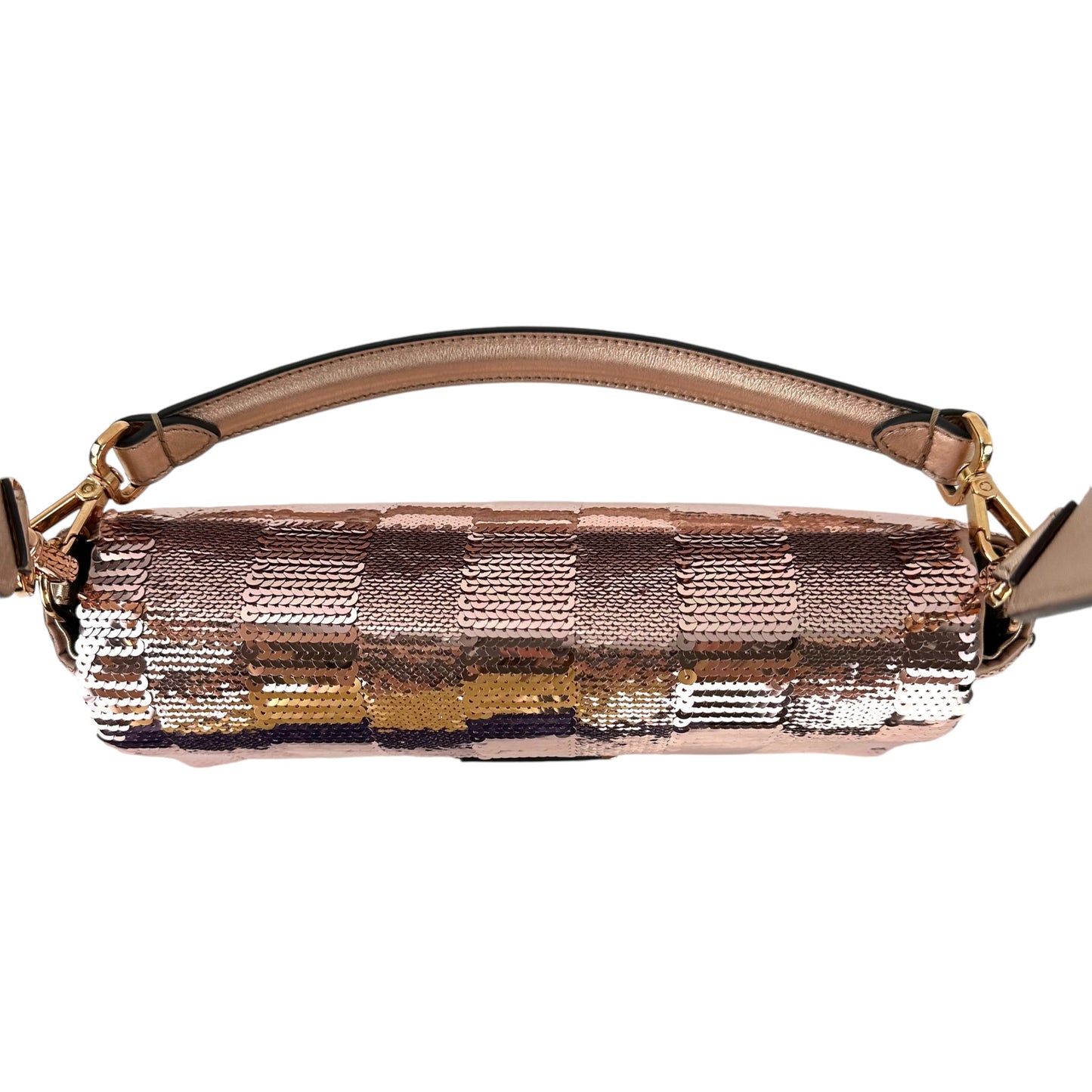 Fendi Metallic Sequin Baguette 2-Way Bag