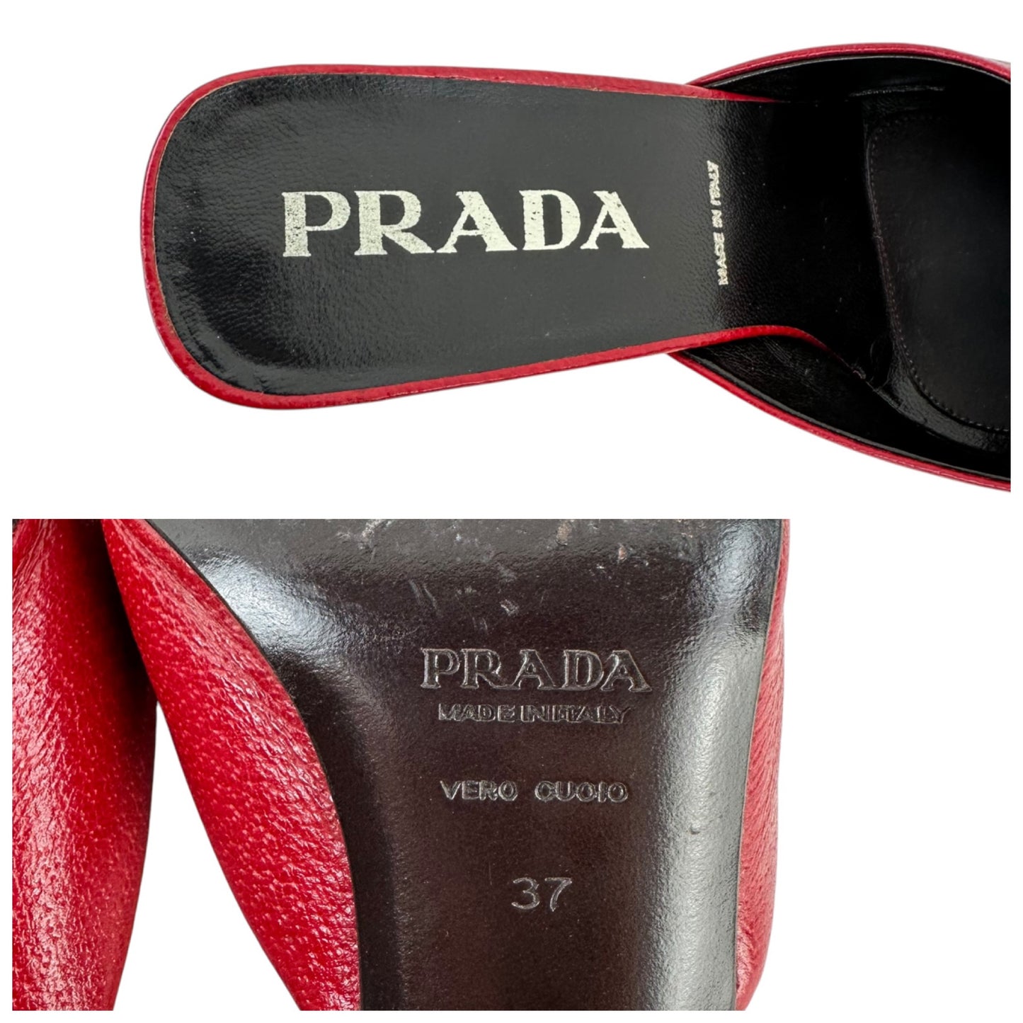 Prada Bow Leather Heels