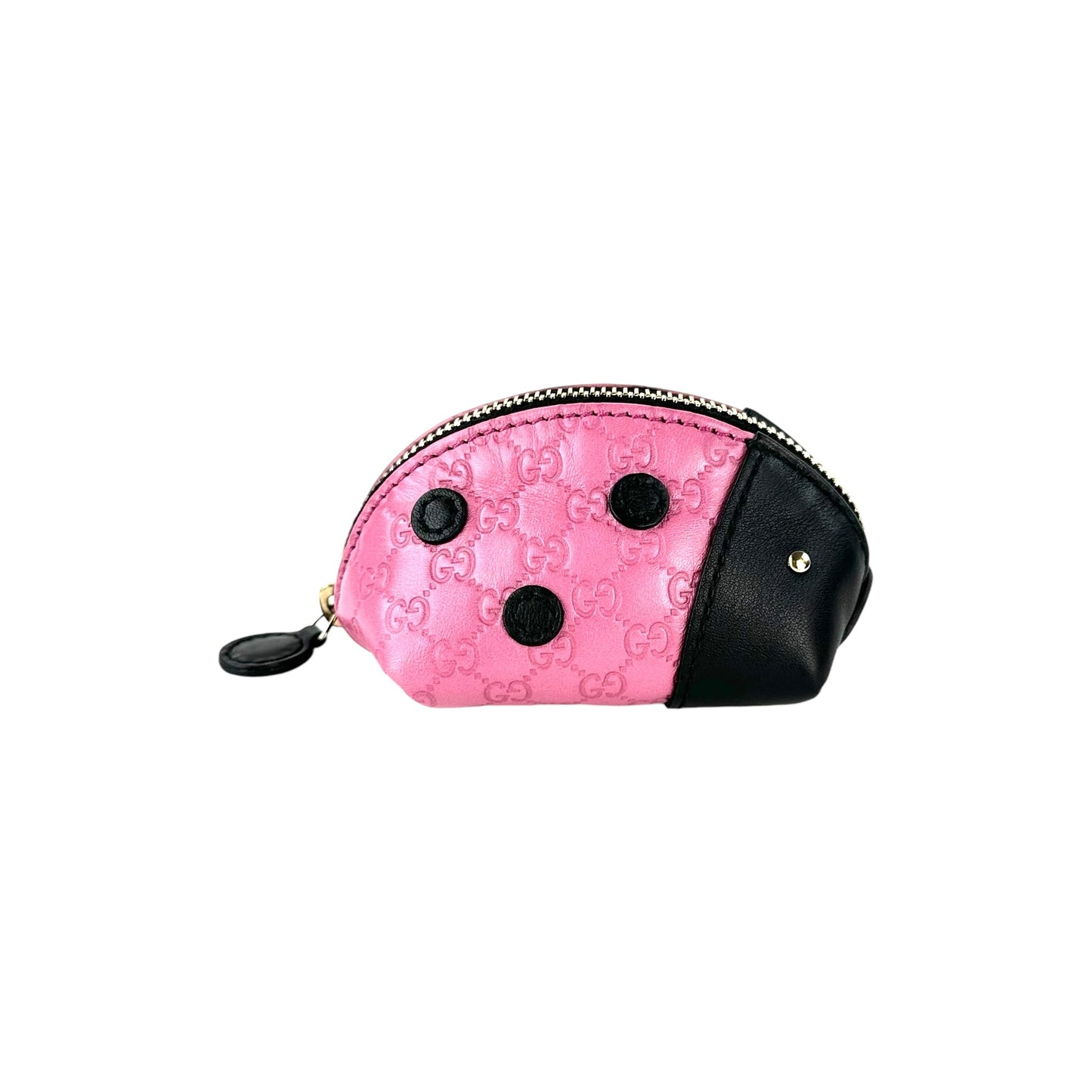 Gucci Microguccissima Leather Ladybug Coin Purse