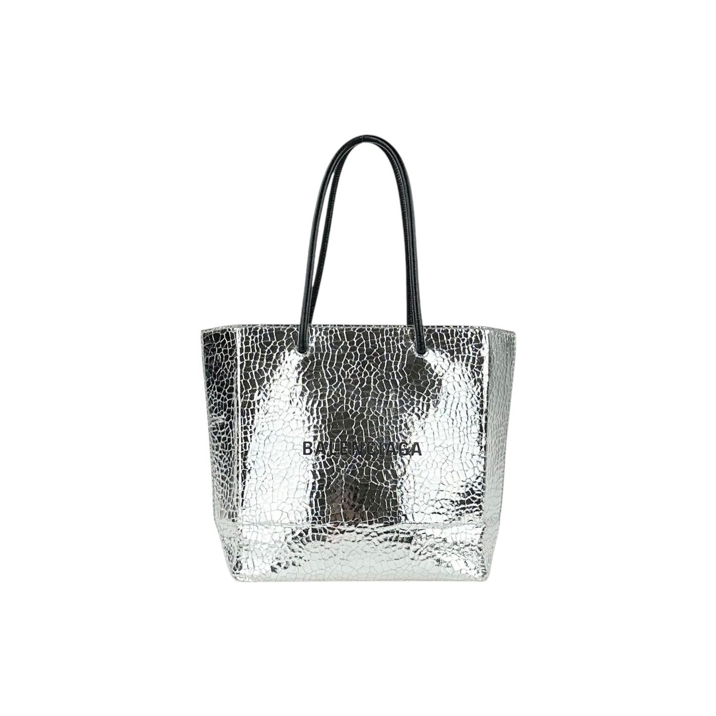 Balenciaga Metallic Shopping Tote Bag